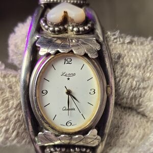 Leano Silver Quartz Watch with Heart Detail